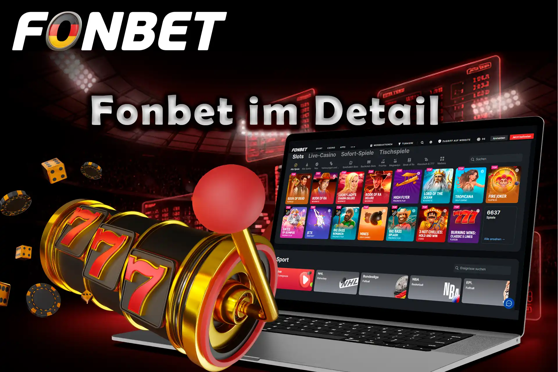 Die Plattform bietet eine Vielzahl von Casino-Spielen und Sportwetten.